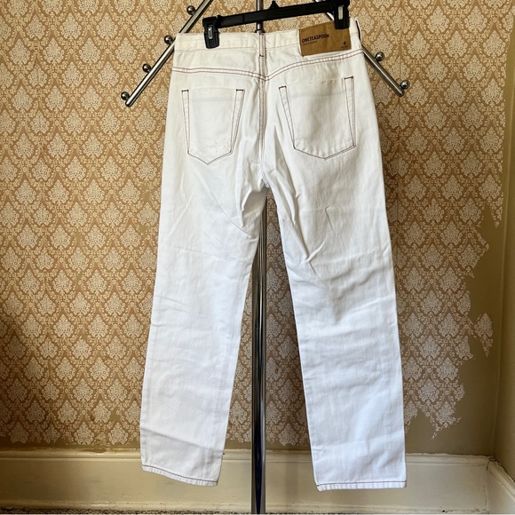 One Teaspoon White Trucker Jeans Mid Rise - Picture 9 of 9